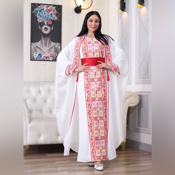 PalestinianElegance Dresses & Skirts - Embroidered Kaftan